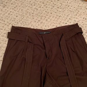 Pants from Gap, size 8 regular with belt and color is dark brown
